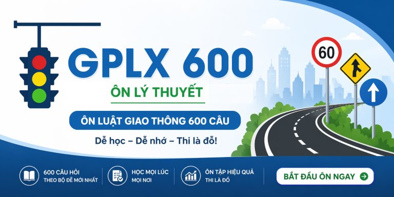Ôn thi luật giao thông GPLX 2026
